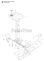 Husqvarna R 16 C AWD (966830301) - Husqvarna Swedish Riding Mower (2008-04) FUEL SYSTEM