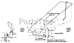 Cub Cadet 043 (195-043-100) - Cub Cadet Grass Catcher (1985) Grass Catcher