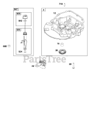 Briggs & Stratton 122Q02-0211-H1 - Briggs & Stratton Vertical Engine Crankcase/Sump Group