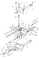 MTD 74065 (139-504-033) - MTD Lawn Tractor (1989) (Ace Hardware) Single Speed Transaxle Left Hand