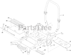 Toro 74054 (4000) - Toro 60" Z Master Zero-Turn Mower (SN: 418030240 - 418290391) Frame Assembly