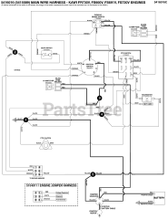 Ferris IS 700Z (5901225) - Ferris IS700Z Series 61" Zero-Turn Mower, 24hp Kawasaki, Side-Discharge Electrical Schematic - Cranking Circuit - S/N: 2017612395 - 2017954955