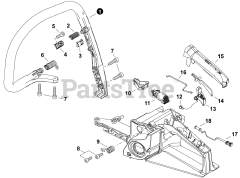 Echo CS-4510 - Echo Chainsaw (SN: C97312001001 - C97312999999) Handles, Throttle Control