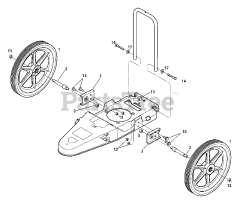 Troy-Bilt 52051 - Troy-Bilt Walk-Behind Trimmer, 4hp, Std Lower Steering Assembly