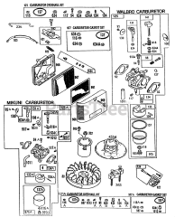 Briggs & Stratton 96722-3205-01 - Briggs & Stratton Vertical Engine Carburetors,Air Cleaner,Kits