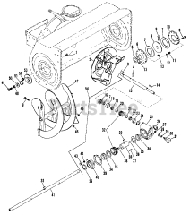 Gravely 834021 - Gravely 40" Snow Blower for GEM Tractor (SN: 000101 & Above)