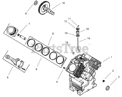 Toro 73470 (518 xi) - Toro Garden Tractor (SN: 089000001 - 089999999) (1998) Group 2-Crankcase (models 73540 73541)