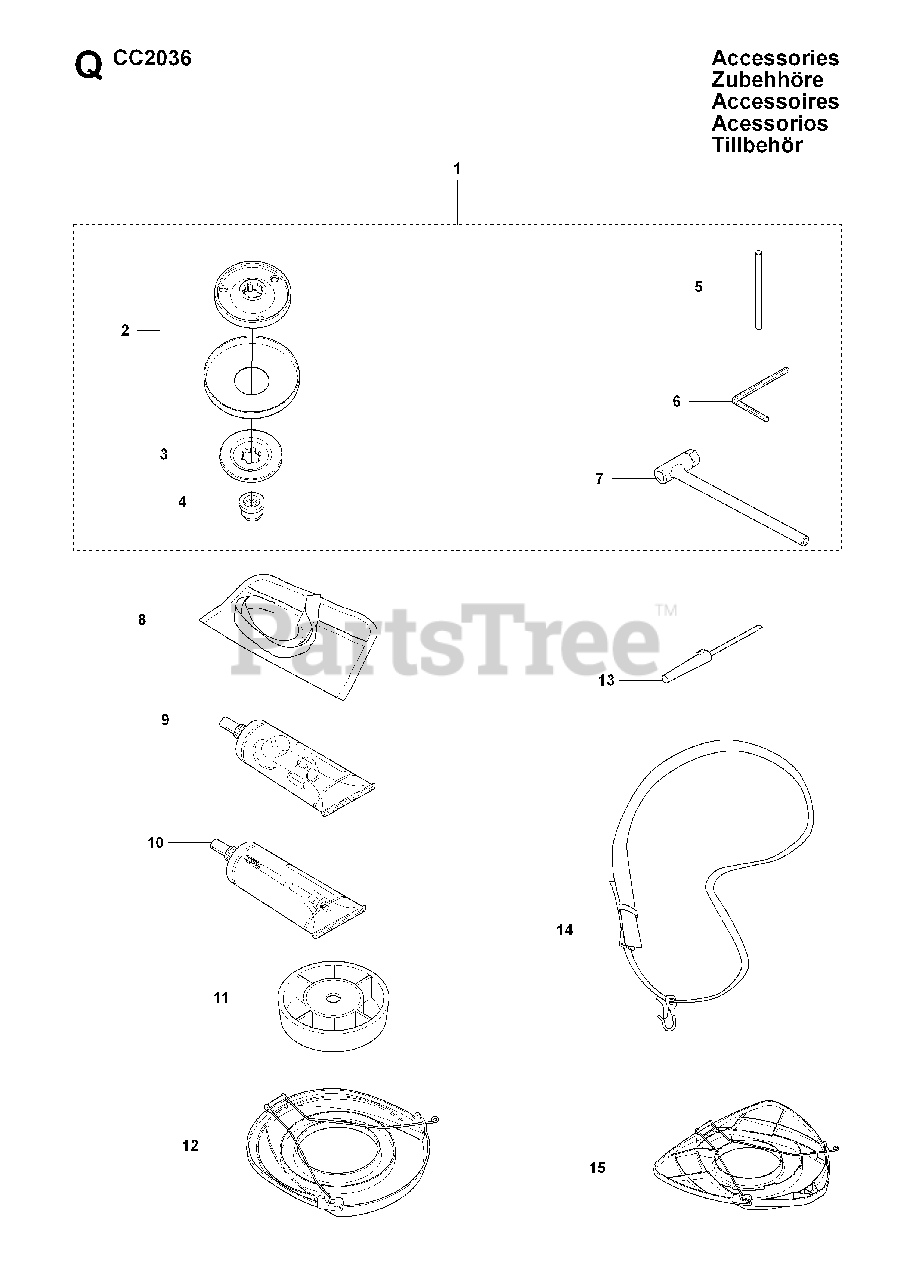 Jonsered CC 2036 Jonsered Brushcutter (200808) ACCESSORIES Parts