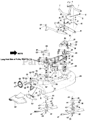 MTD 19765C - MTD Mower Deck Assembly Only (1986)