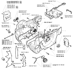 Husqvarna 371 - Husqvarna Chainsaw (1999-05) Crankcase