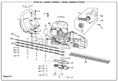 Ryobi RY 39500 - Ryobi Hedge Trimmer, 26cc