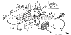 Honda GX360 K1 DD/A (GA01) - Honda Engine, Made in Japan (SN: GA01-1400001 - GA01-9999999) WIRE HARNESS