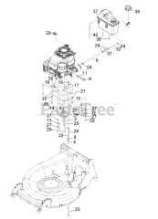 Exmark MSKABBC26 - Exmark 26" Commercial Walk-Behind Mower, Kawasaki, BBC (SN: 000920000 - 000999999) (2011)