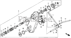 Honda FR500 A (FR500) - Honda Tiller, Made in Japan (SN: FR500-1000001 - FR500-9999999) SECONDARY TRANSMISSION