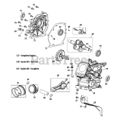 MTD 170-AU - MTD Engine 170-AU Crankcase