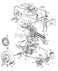 White Outdoor YM-1338 (13BH660F009) - White Outdoor 38" Lawn Tractor (2001)