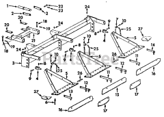 Cub Cadet Accessory - Cub Cadet Sand Trap Rake Sand Trap Rake - Blades, Mounting Bracket, Lift, Rake Prong &amp; Support