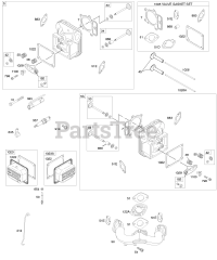 Briggs & Stratton 407577-0392-E1 - Briggs & Stratton Vertical Engine Cylinder Head, Gasket Set-Valve, Intake Manifold, Valves