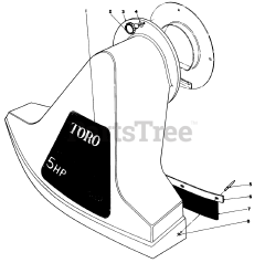 Toro 62912 - Toro Lawn Vacuum, 5hp (SN: 010000001 - 019999999) (1991)