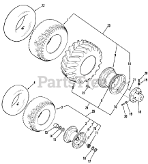 Toro 01-08K803 (C-85) - Toro Garden Tractor (1982) Wheels And Tires