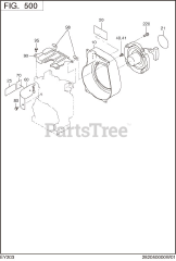 Subaru Robin EY203D60080 (EY20-3) - Subaru Robin Engine 500 Cooling &amp; Starting