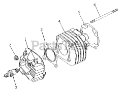 Murray S-1544 - Murray 90cc ATV (2002) Cylinder Assembly