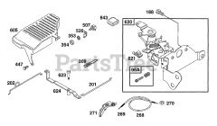 Briggs & Stratton 133702-0145-01 - Briggs & Stratton Vertical Engine Controls