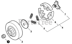 Echo CS-271 T - Echo Chainsaw (SN: C21211001001 - C21211999999) Clutch