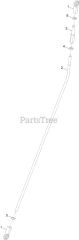 Toro 39514 - Toro 24" Stand-On Aerator (SN: 415300000 - 416399999) RH Motion Control Linkage Assembly