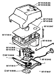 Husqvarna 33 - Husqvarna Chainsaw (1989-05) Air Filter/Carburetor