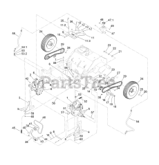 Exmark ZA3624 - Exmark 24" Z-Aerate Stand-On Aerator, Kohler CH440 (SN: 413950474 - 416150474) (Rev A) (2023)