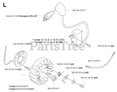 Husqvarna 343 R - Husqvarna String Trimmer (SN: 20031800001 - 20043100000) IGNITION SYSTEM