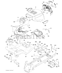 Poulan Pro PB GT 26H54 (960420111-00) - Poulan Pro Garden Tractor (2010-04)