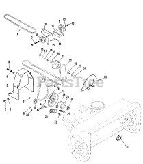 Gravely 835033 - Gravely 36" Snow Blower for GEM Tractor (SN: 000101 & Above)