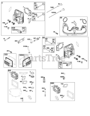 Briggs & Stratton 44U877-0018-B1 - Briggs & Stratton Vertical Engine Cylinder Head Group
