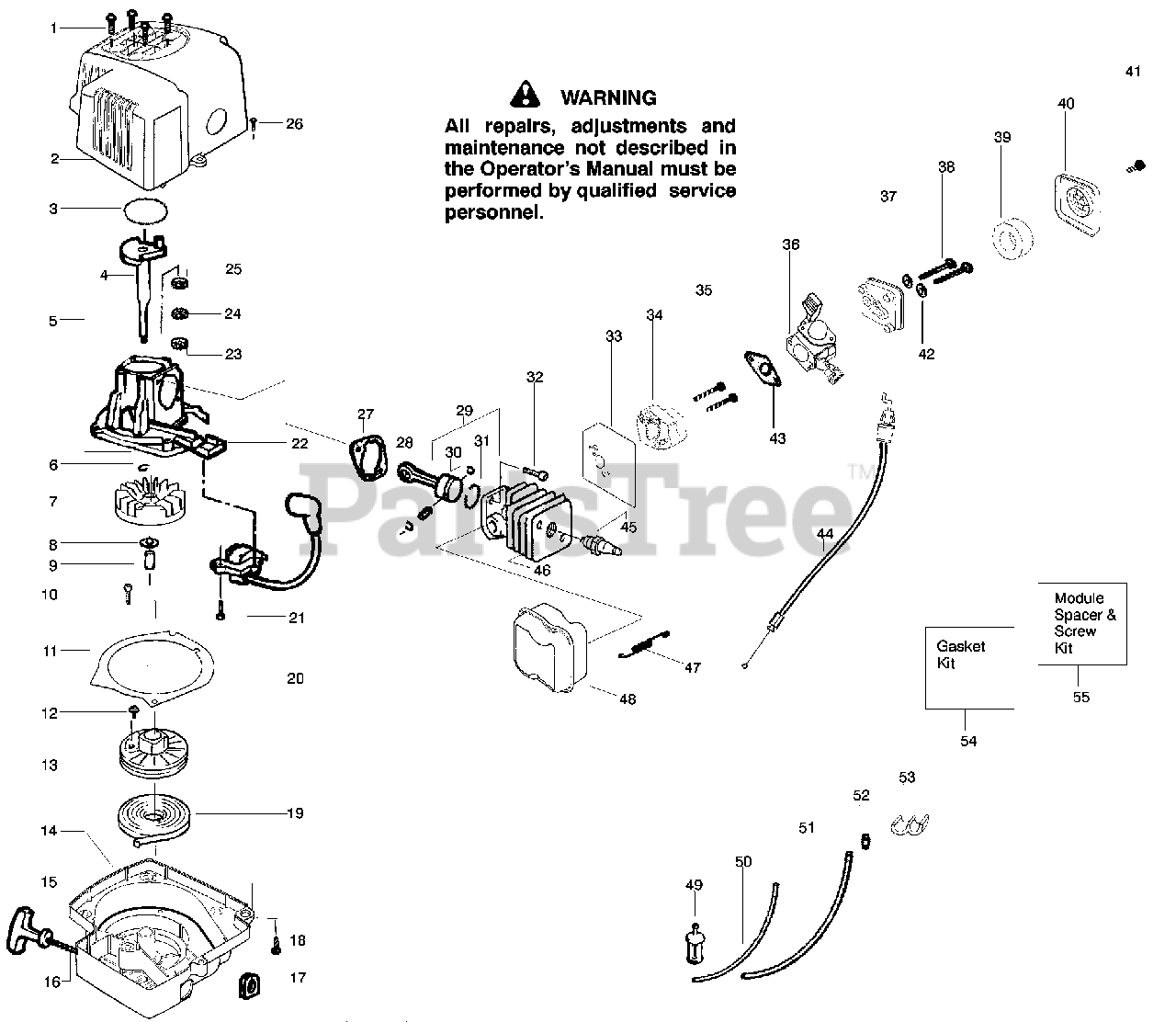 Weed Eater GHT 220 Weed Eater Hedge Trimmer (Type 5) Power Unit Parts