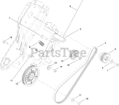 Toro 38272 (180) - Toro 18" Power Clear Snow Thrower (SN: 310000001 - 310002466) (2010) Belt Drive Assembly