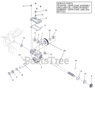Ariens 921045 - Ariens Deluxe 24" Snow Blower, Ariens AX 254cc engine (SN: 056472 - 099999)