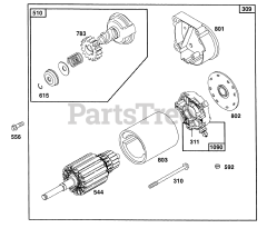 Briggs & Stratton 402445-1208-01 - Briggs & Stratton Horizontal Engine Electric Starter