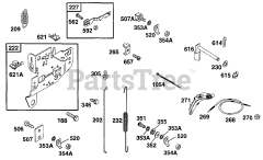 Briggs & Stratton 222413-0723-01 - Briggs & Stratton Horizontal Engine Controls