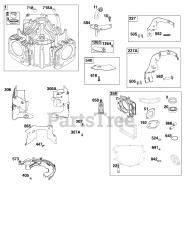 Briggs & Stratton 44U877-0023-B1 - Briggs & Stratton Vertical Engine Cylinder Group