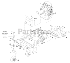 Exmark VT691KA524 - Exmark 52" Vantage Stand-On Mower, Kawasaki FS691V (SN: 312000000 - 312999999) (2012) Main Frame Assembly