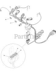 Toro 18740 TE - Toro 122cm Z Master Revolution Zero-Turn Mower (SN: 415162084 - 415299999) Main Wire Harness Assembly No. 144-2673