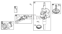 Briggs & Stratton 44X977-0013-01 - Briggs & Stratton Vertical Engine Crankshaft Group