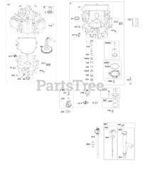 Briggs & Stratton 40H777-2135-G5 - Briggs & Stratton Vertical Engine Engine Sump, Oil Pump, Dipstick/Tube Assembly
