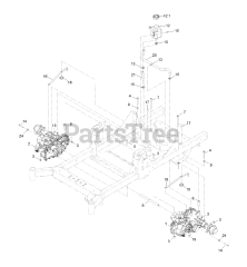 Exmark RAE708GEM60300 - Exmark 60" Radius E-Series Zero-Turn Mower, Exmark 708 (SN: 400000000 - 402082299) (2017) Transaxle Assembly