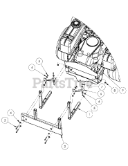 Cub Cadet 59A30004 (59A30004150) - Cub Cadet Dump Hopper att2 Catcher Mount