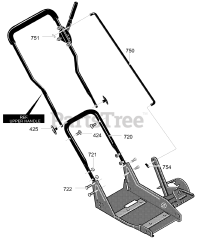 Murray 13052x10A - Murray Edger (2000) Handle Assembly