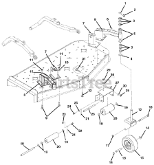 Gravely 889036 - Gravely 72" Deck for Pro-Master 400 Mower (SN: 000101 & Above)