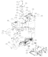Ariens 994401 (EFZKA1934S) - Ariens Scorpion 34" Stand-On Mower, 19hp Kawasaki (SN: 000101 & Above)